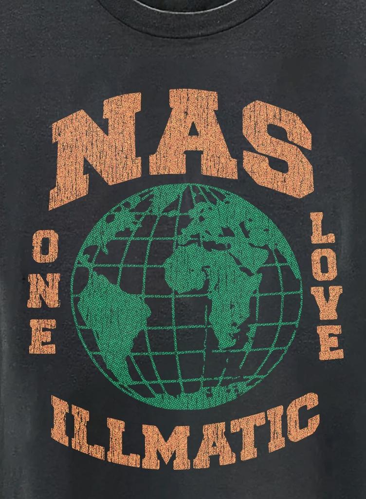 Промо-футболка Nas Illmatic Черная XXL