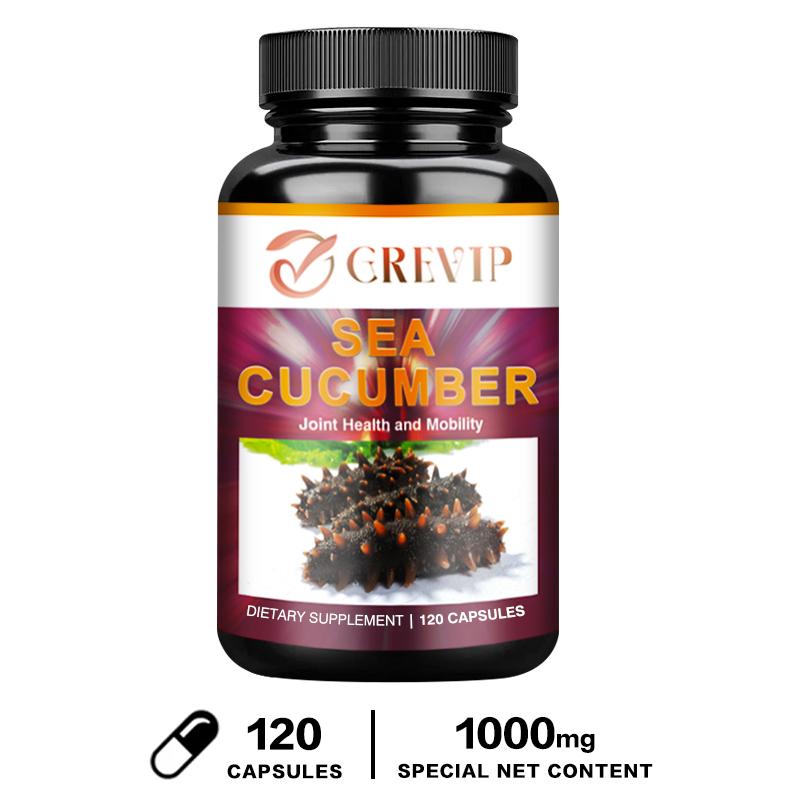 Grevip - Sea Cucumber 1000mg Extract Dietary Supplement Capsules - Joint Health