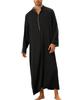 Men's Islamic Ramadan Jubba Kaftan Dishdash Arab Robe Thobe T Shirt Dress Tunic