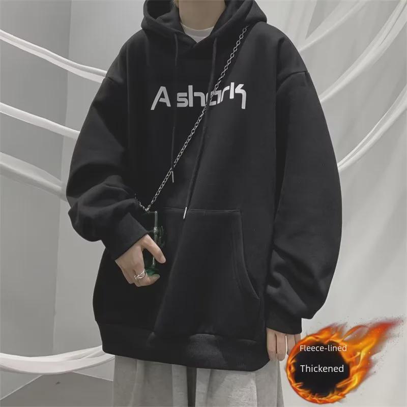 Осень 2023 года унисекс модная свободная толстовка с капюшоном – универсальный топ с длинными рукавами для мужчин и женщин