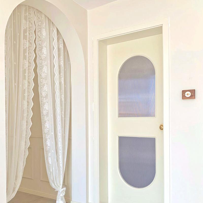 1 шт. кружевная занавеска французская полая пряжа вентиляция домашний декор французский экран белый шифон спальня принадлежности