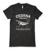 Cessna Adventures Around The World Plane Fly Personalised Unisex Adult T Shirt