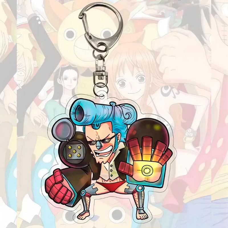 Акриловые брелоки для аниме One Piece Санджи Портгас Д. Команда Шляпы-Соломенки Трафальгар Ло Q-версия Подвеска на сумку Акриловый брелок
