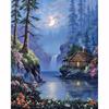 Алмазная картина, новый пейзаж, животные, стразы, 5D DIY, Алмазная вышивка, пейзаж, вышивка крестом, мозаика, украшение