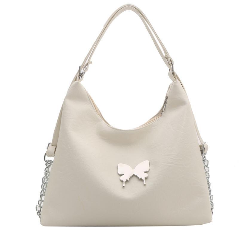 Chic Seam Stitching Tote Bag For Women 2024 Spring New Fashion Commuter Shoulder Bag