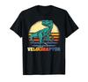 Velociraptor Retro Design Dinosaur Species T-Shirt