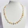 Light Luxury Niche Design Colored Natural Stone Love Beaded Necklace Women'S Peach Heart Baroque Pearl Collarbone Chain 674