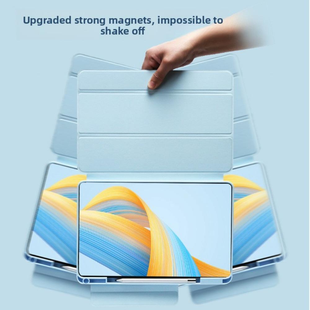 Кожаный чехол для Honor Pad GT2 Pro Magic Pad 3 с вращающимся на 720° магнитным кольцом V96 X7 Split X8A Обложка