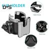 Stroller Cup Holder with Phone Mount 360 Degrees Rotating Universal Bottle Holder Stroller Drink Caddy for Bike Wheelchair Walker
