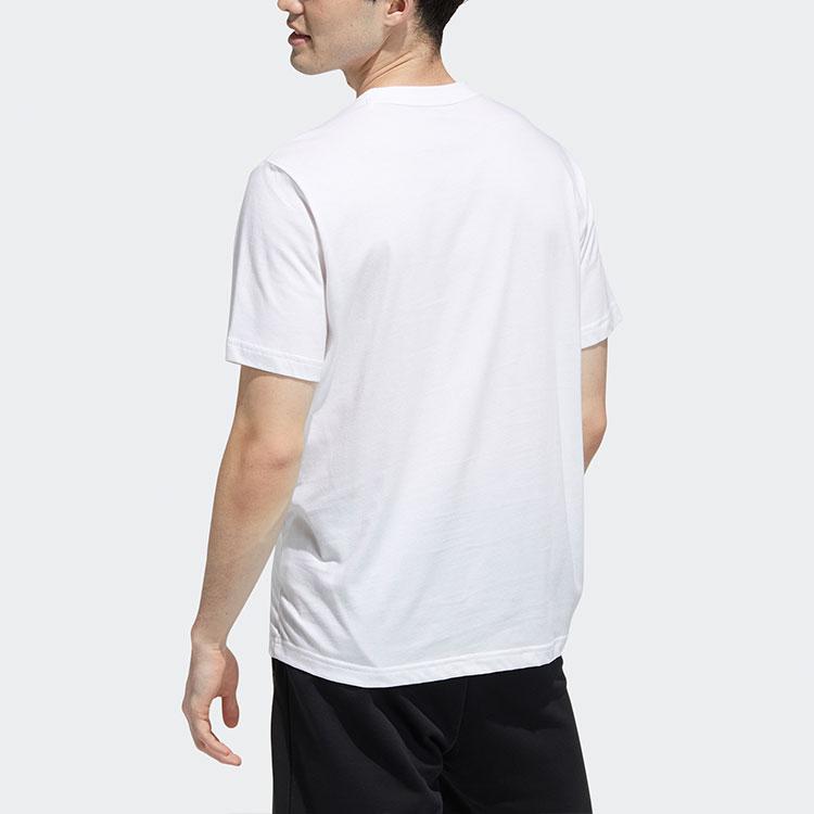 Adidas Neo T Shirts Men's White Crew Neck Moderate Straight Fit GP4876