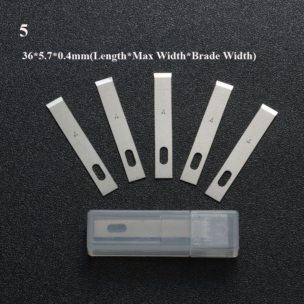 10 шт./компл. металлические ручные инструменты, гравировальные ножи, скальпель, детали ножа для ремонта печатных плат, 10 шт., лезвия, резак