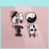 Unique Alloy Cartoon Character Brooch Colorful Fun Decorative Pin For All Occasions