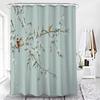 Flower and Bird Shower Curtain Waterproof Bathroom Decorative 3D Printed Fabric Decorative Shower Curtain Cortina De La Ducha