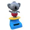 Солнечная танцующая игрушка Танцующая фигурка животного для интерьера автомобиля Форма коалы Украшение интерьера приборной панели автомобиля для грузовика внедорожника