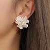 Fresh Summer Hand-Woven Three-Dimensional Flower Earrings Earrings Accessories
