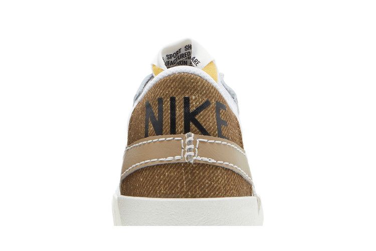 Мужские кроссовки Nike Blazer Low 77 Jumbo Хаки Хейзел Раш Белый/Хаки-Сейл-Черный-Хейзел Раш-Безопасный Оранжевый