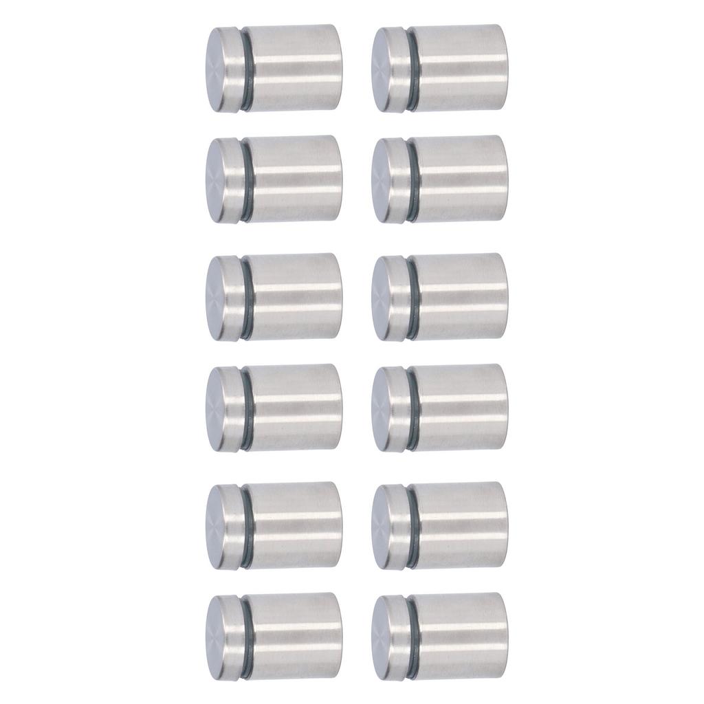 12Pcs Standoff Screw Stainless Steel 19x25mm Wall Mount Advertising Fastener Set Kit