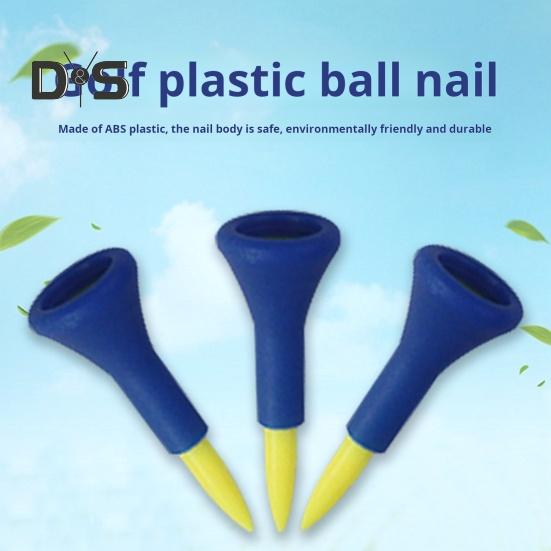 5 шт. футболок для гольфа, небьющиеся пластиковые футболки для гольфа оптом с широким мягким резиновым колпачком, уменьшающим трение, боковое вращение, аксессуары для гольфа для мужчин