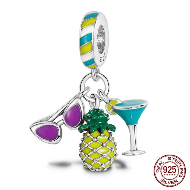 Новая летняя серия с подвесками в виде океана, муранское стекло, морская черепаха, морская звезда, рыба, бусины, подходят для браслетов, ювелирных изделий, подарка