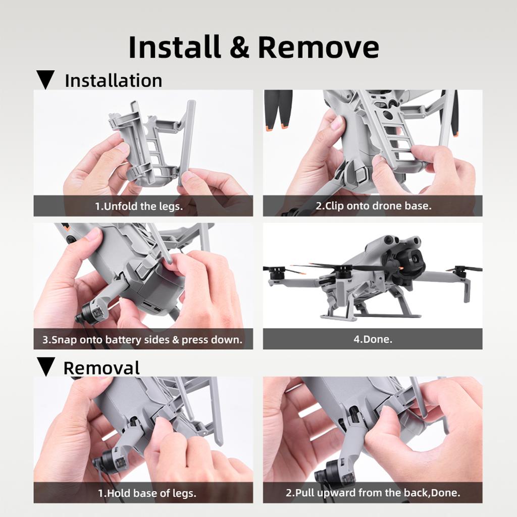 Expansion Landing Protector Height Extender Stand Mount Support for DJI Mini 5 Pro