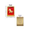 Eight Directions Wealth Gold Foil Ornament: Year of the Horse Business Gift for Immediate Prosperity and Fortune