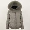 OFTBUY Winter Women Coat Real Natural Fox Fur Collar Thick Warm Jacket Casual White Duck Down Hooded New Outwears Streetwears