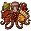 Осьминог Платтер для закусок Новинка Уникальный поднос-доска для подачи сыра, мясных изделий, фруктов Доска для закусок Подарок для любителей морепродуктов