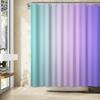 Радужная вафельная шторка для душа для девочек, градиентная сине-фиолетовая шторка для ванны для украшения ванной комнаты, роскошные полиэстеровые шторки для душа с