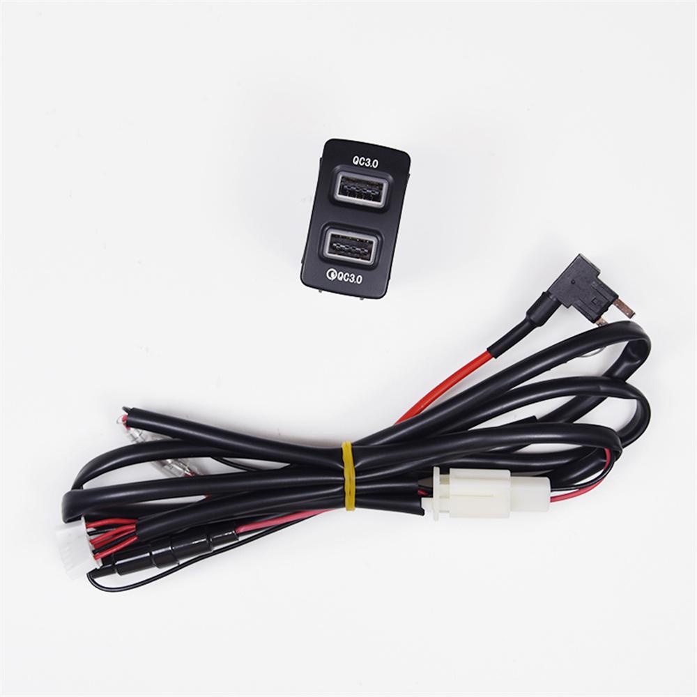 18W Car Charger Dual-USB QC3.0 Fast Charging For Honda Fit CITY CIVIC