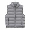 Women Stand Collar Zip Up Solid Color Pockets Loose Winter Vest