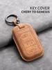 Car Key Case Cover For Chery Tiggo 4 7 Arrizo 5 3 Tiggo 8 Leather Car Key Shell Accessories
