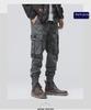 Men's Camouflage Cuffed Paratrooper Pants - Spring/Autumn Trendy Style, Perfect with Martin Boots