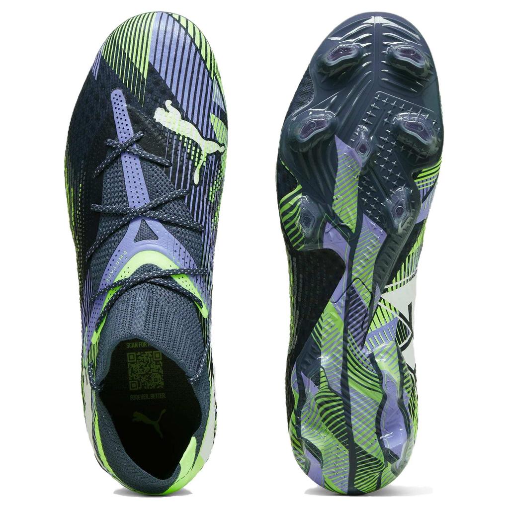 Puma Future Ultimate 7 FG AG Lights Out Pack Unisex Sneakers Black Grey-Skies White 107916-03