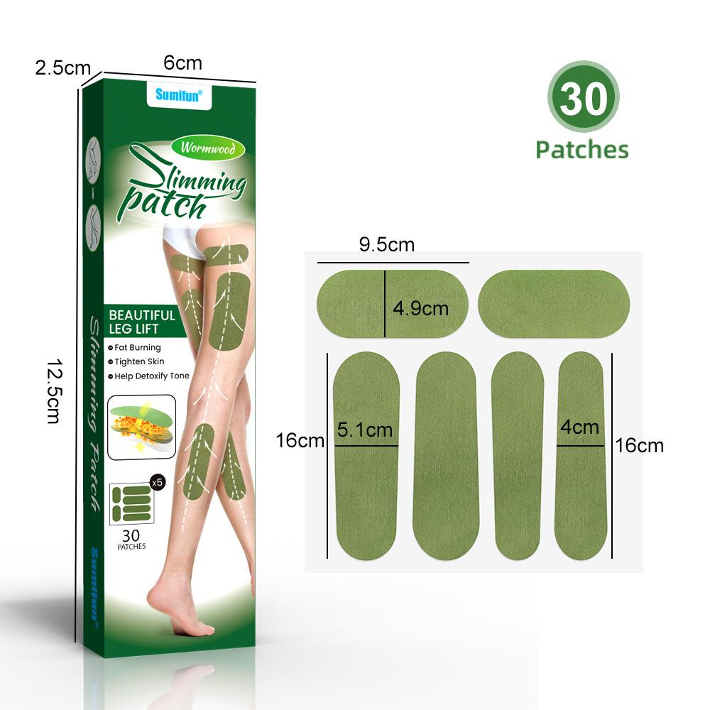 Sumifun Burning Detox Mugwort Наклейки для ног Натуральные ингредиенты Потеря веса Укрепление жира Подтяжка мышц Ленивые формы бедер Красивые