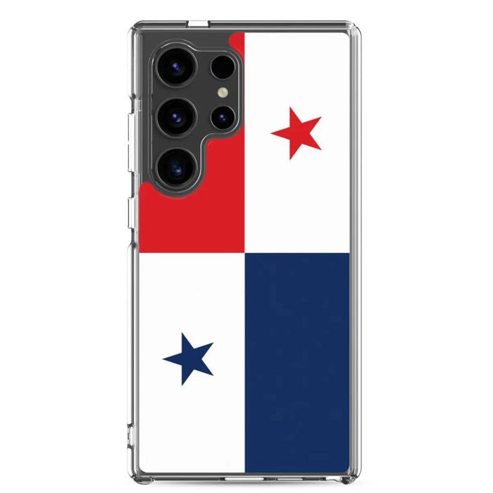 Coque Téléphone - Samsung - Galaxy S23 Ultra - Drapeau Panama - Souple - Multicolore