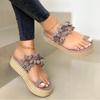 Women's Flat Heels Flip Flop Sandals 2024 Summer Platform Sandalias Mujer Espadrille Beach Slippers Ladies Slides Plus Size 43