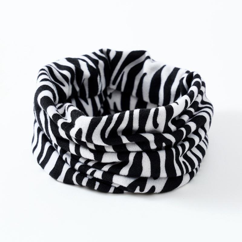 Двухслойный шарф-манишка в корейском стиле: Унисекс Осенне-зимний шарф и эластичная повязка на голову