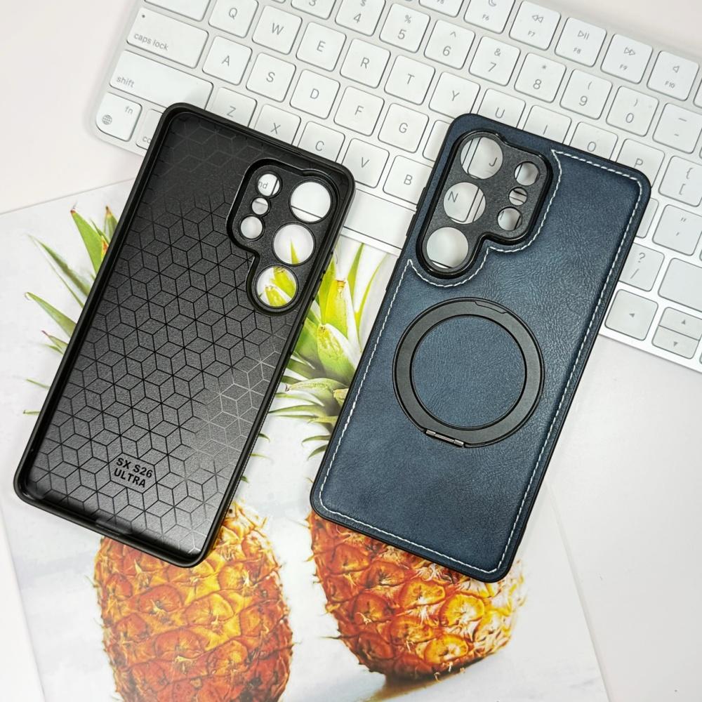 Деловой кожаный вращающийся магнитный чехол-подставка для Samsung S26 Ultra S25 Plus S24 S23 S22FE A17 A56 A36 A26 A16 A55 A35 A15