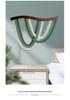 Nordic Curved Wood Tassel Tapestry: Cotton Rope Wall Hanging for Hallway, Living Room, or Bedside Decor.