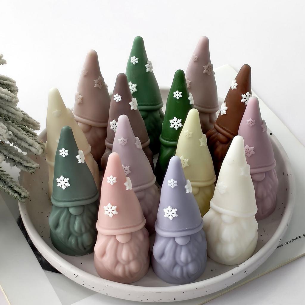 Dwarfs Candle Molds Handmade Castings Molds Christmas Silicone Moulds Epoxy Resin Molds Plasters Molds