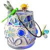 Набор для изготовления подсвечника из стеклянной мозаики: Развивающая игрушка ручной работы для родителей и детей на День защиты детей