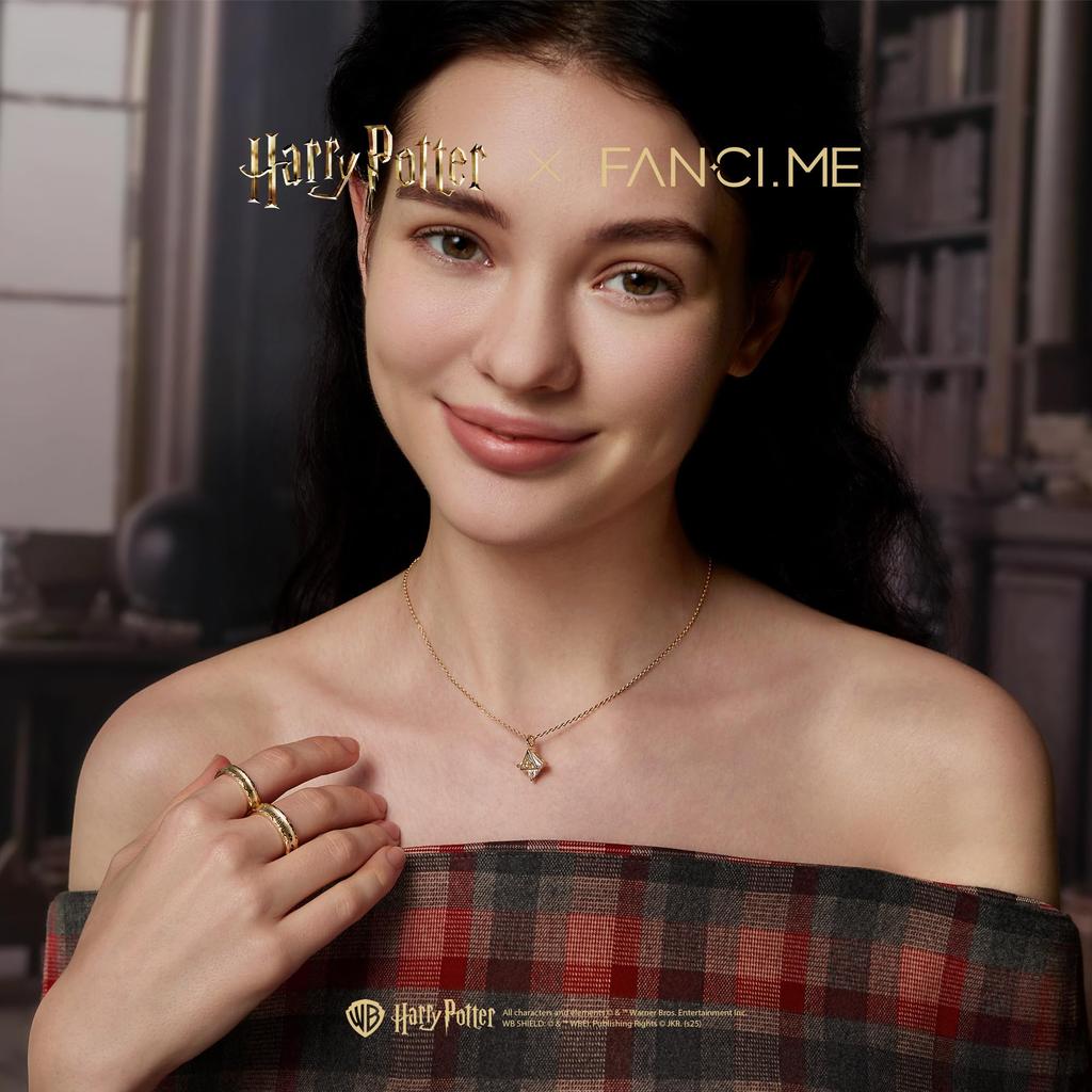 FANCIME x Harry Potter Официальная коллаборация Ожерелье Дары Смерти, Серебро, Коробка в стиле Гарри Поттера, Хэллоуин, Рождественский подарок