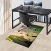 Fantasy, Hands Pattern Polyester Office Carpet Chair Mats, Home Decor Dormitory Floor Protector with
