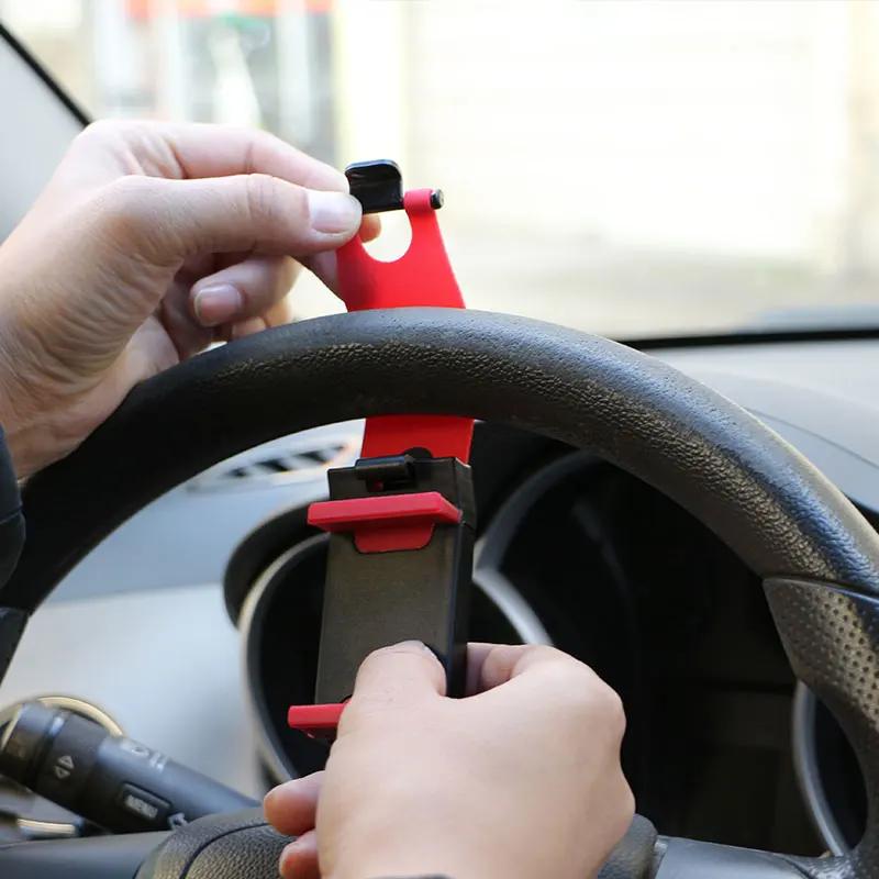 НОВЫЙ Автомобильный Кронштейн Мини Вентиляционное Отверстие Клипса на Руль Крепление Держатель Мобильного Смартфона Поддержка GPS Навигатор Подставка Автоаксессуары