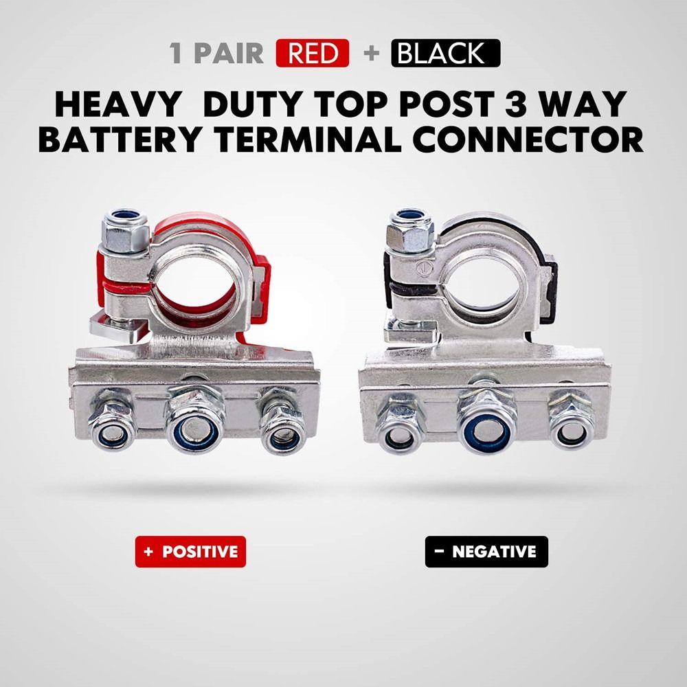 3 Way Car Top Post Battery Terminal Quick Release Car Battery Clamps Boat