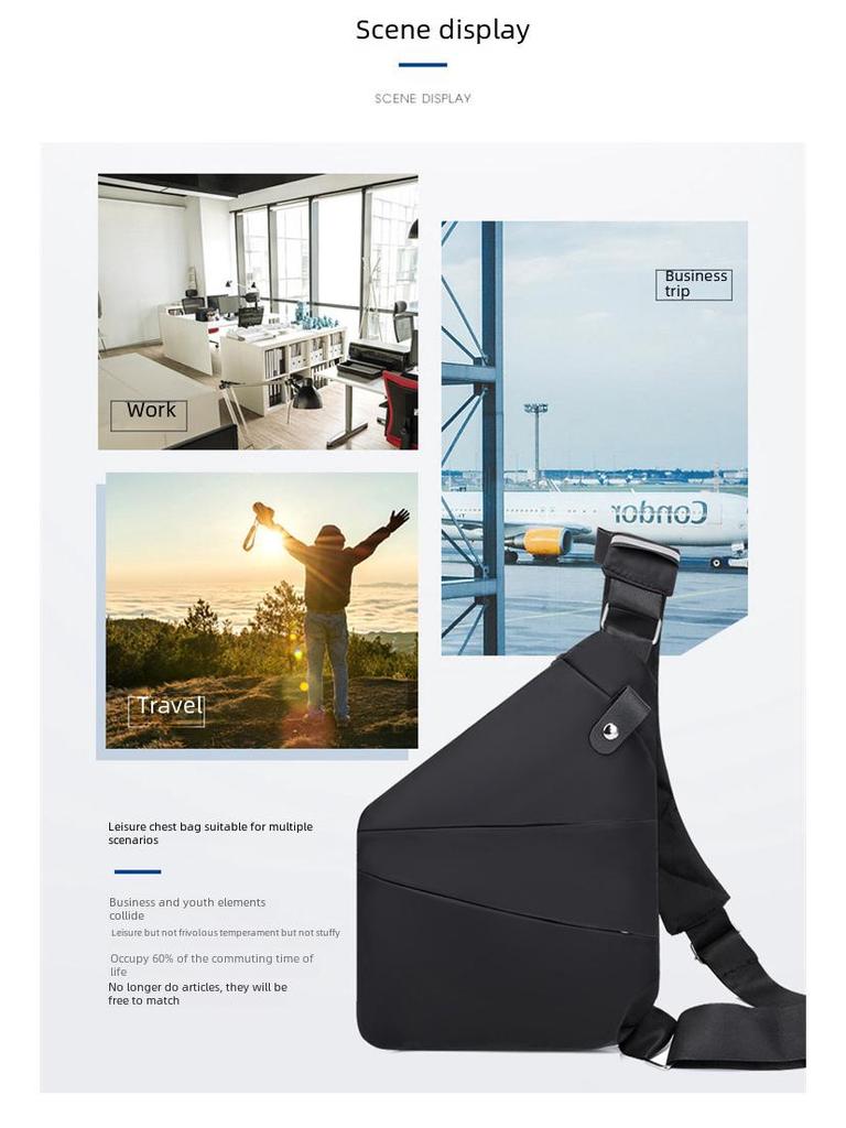 Мужская сумка через плечо для езды на велосипеде с защитой от кражи, с защитой от брызг и для телефона