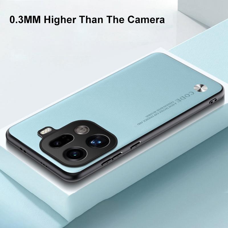 Роскошный чехол из искусственной кожи для OPPO Find X9 Pro Задняя крышка Силиконовый противоударный чехол для полной защиты телефона для OPPO FindX9 Pro 5G