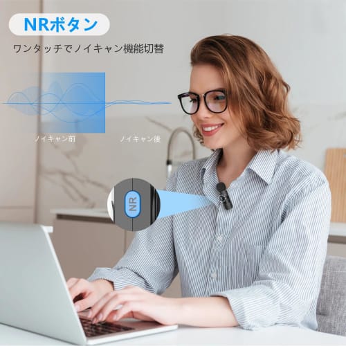 Boya BY-V1 2.4GHz Wireless Lapel Microphone, 360 Omnidirectional, Rechargeable, Lightweight (9.5g), Compact, Auto-Pairing, 50m Stable Reception, 9 Ho