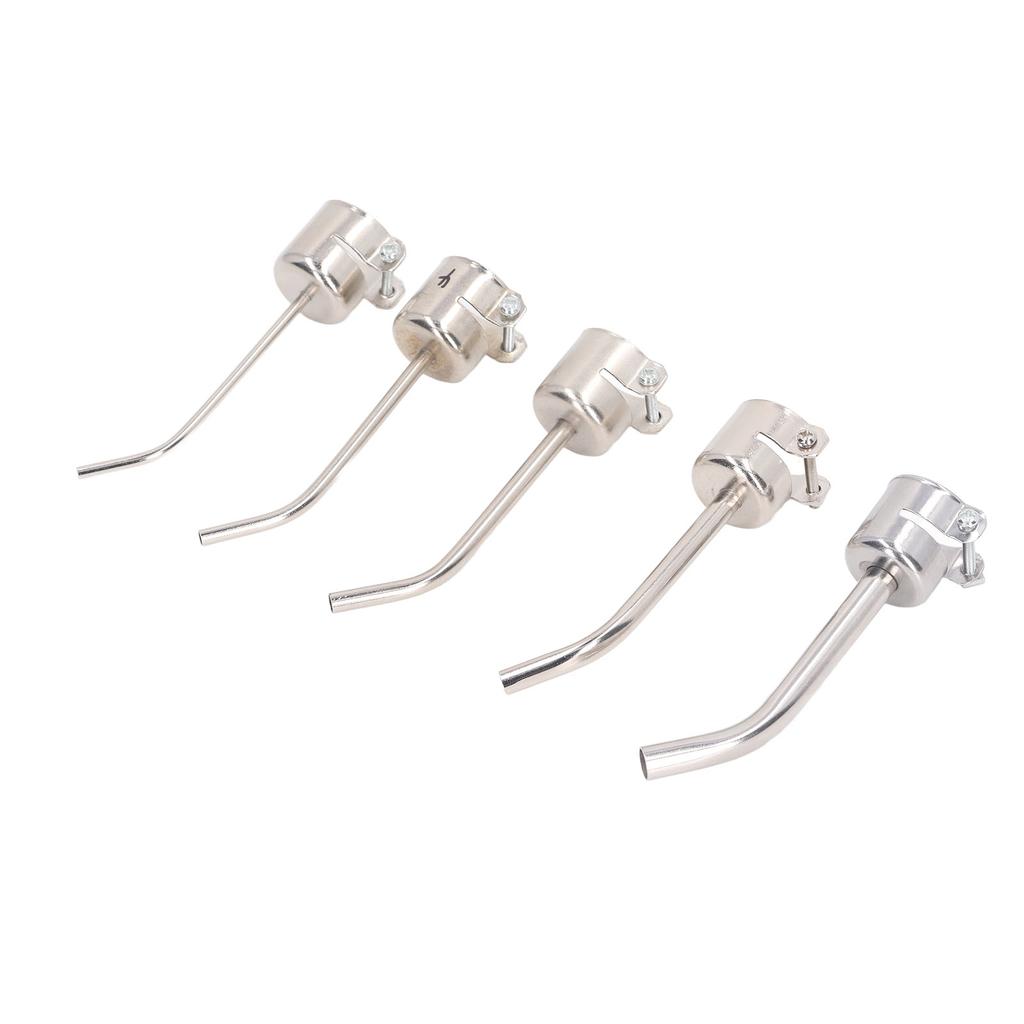 5 шт. Насадка для термофена Алюминиевый сплав Изогнутая насадка для горячего воздуха Наконечник Аксессуар для паяльной станции для 850