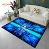 Megaman Cartoon Rockman Retro Games Carpet Rug for Home Living Room Bedroom Sofa Doormat Decor,Child Area Rug Non-slip Floor Mat